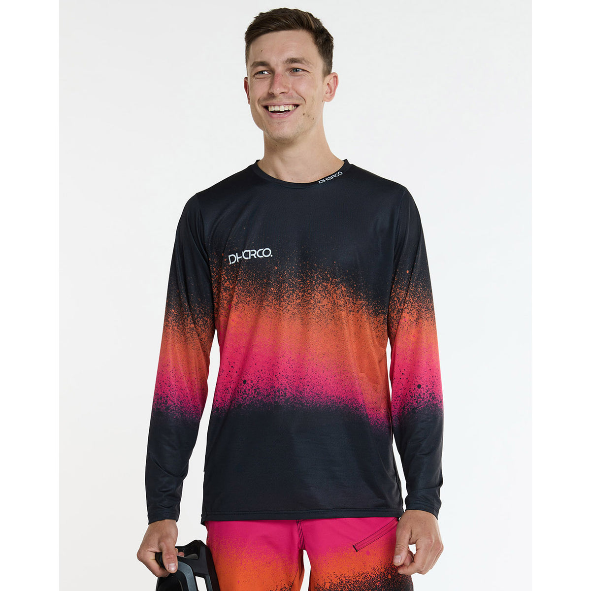 Maillot DHARCO RACE BLACK SNAKE Manches Longues Noir/Orange