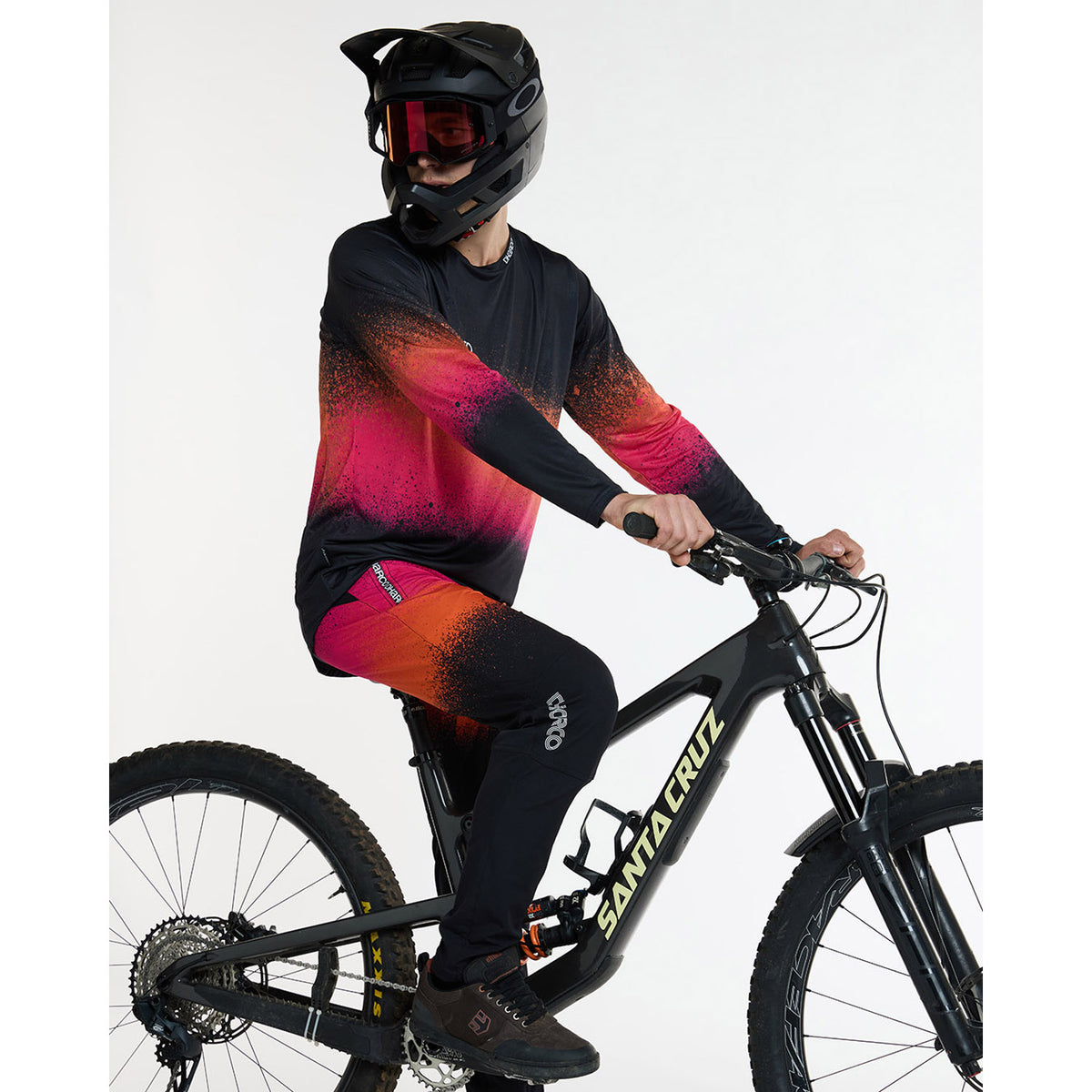 Maillot DHARCO RACE BLACK SNAKE Manches Longues Noir/Orange