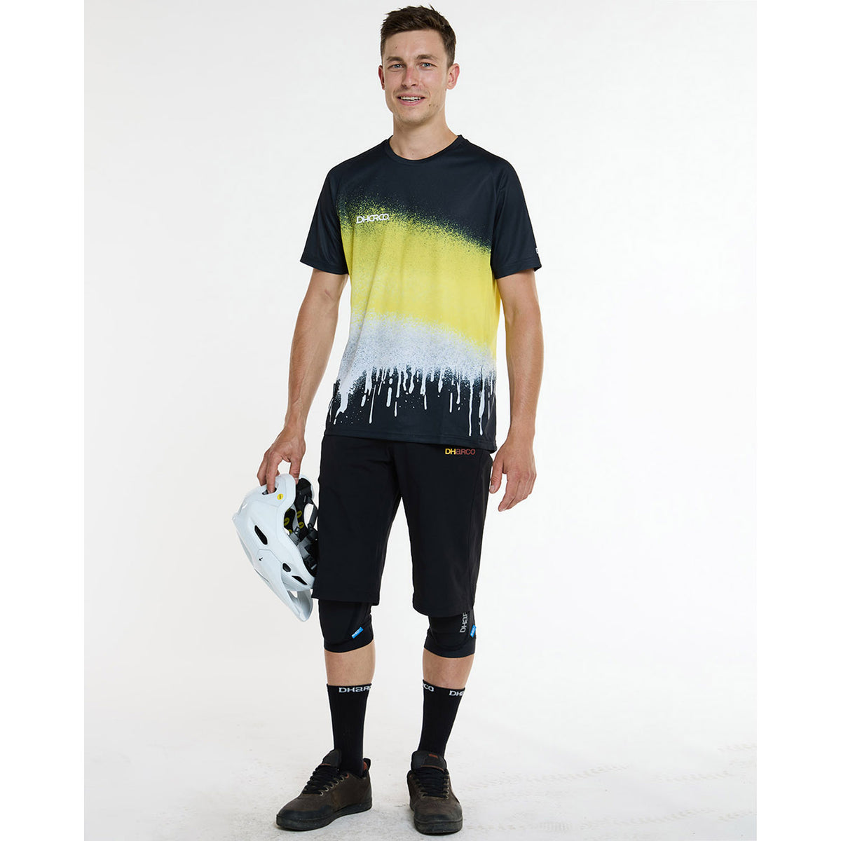 Maillot DHARCO ACID RAIN Manches Courtes Noir/Jaune