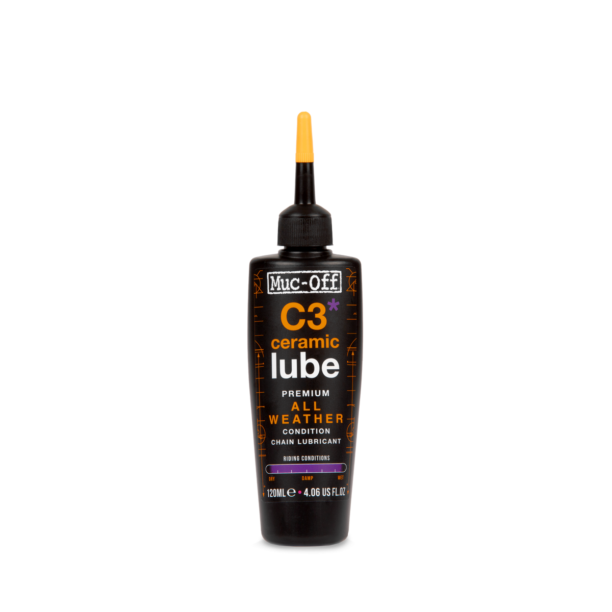 Lubrifiant Céramique Toutes Conditions MUC-OFF C3 ALL WEATHER CERAMIC (120 ml)
