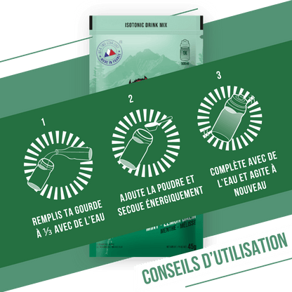 Boisson Énergétique BAOUW ISOTONIC (45g) Menthe/Mélisse