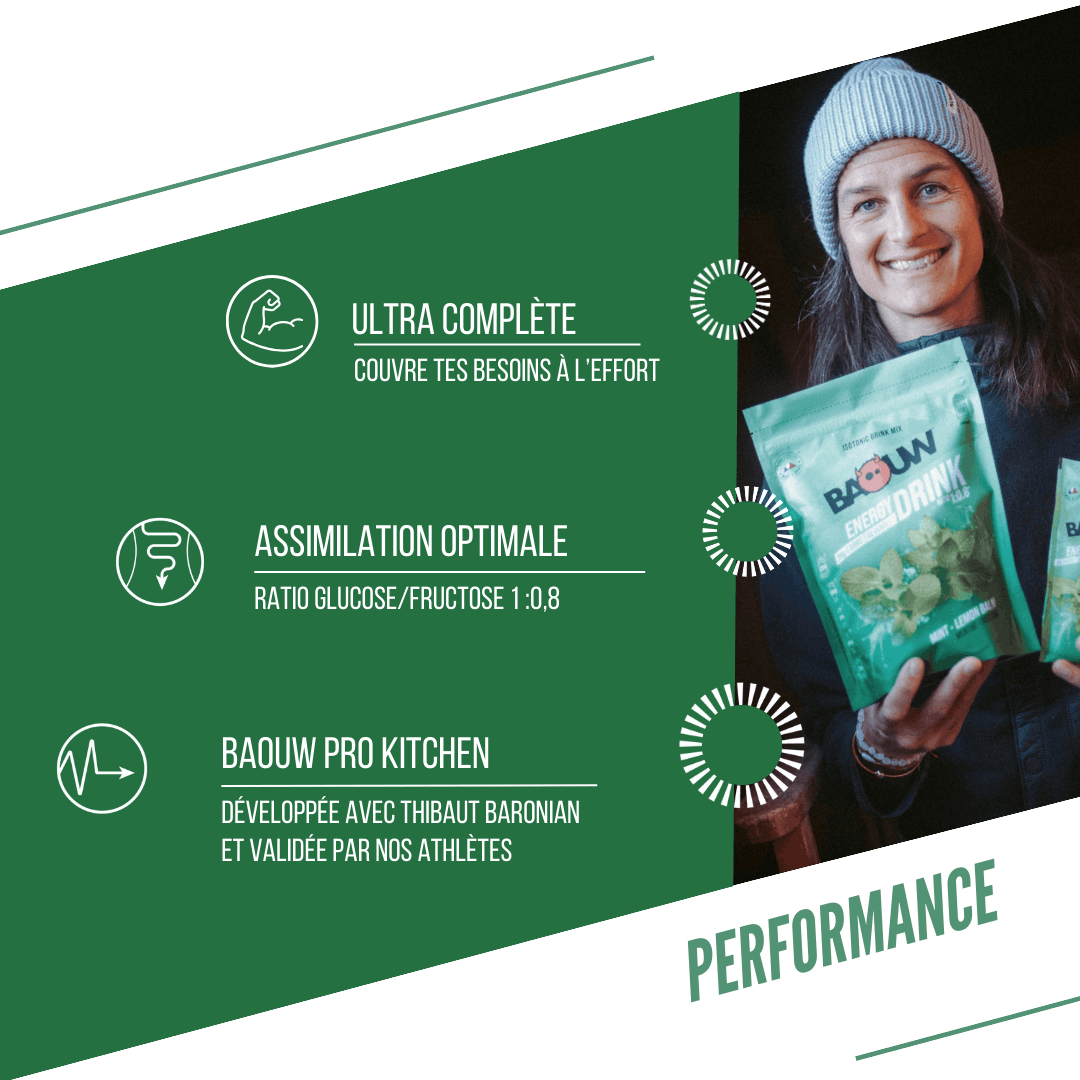 Boisson Énergétique BAOUW ISOTONIC (585g) Menthe/Mélisse
