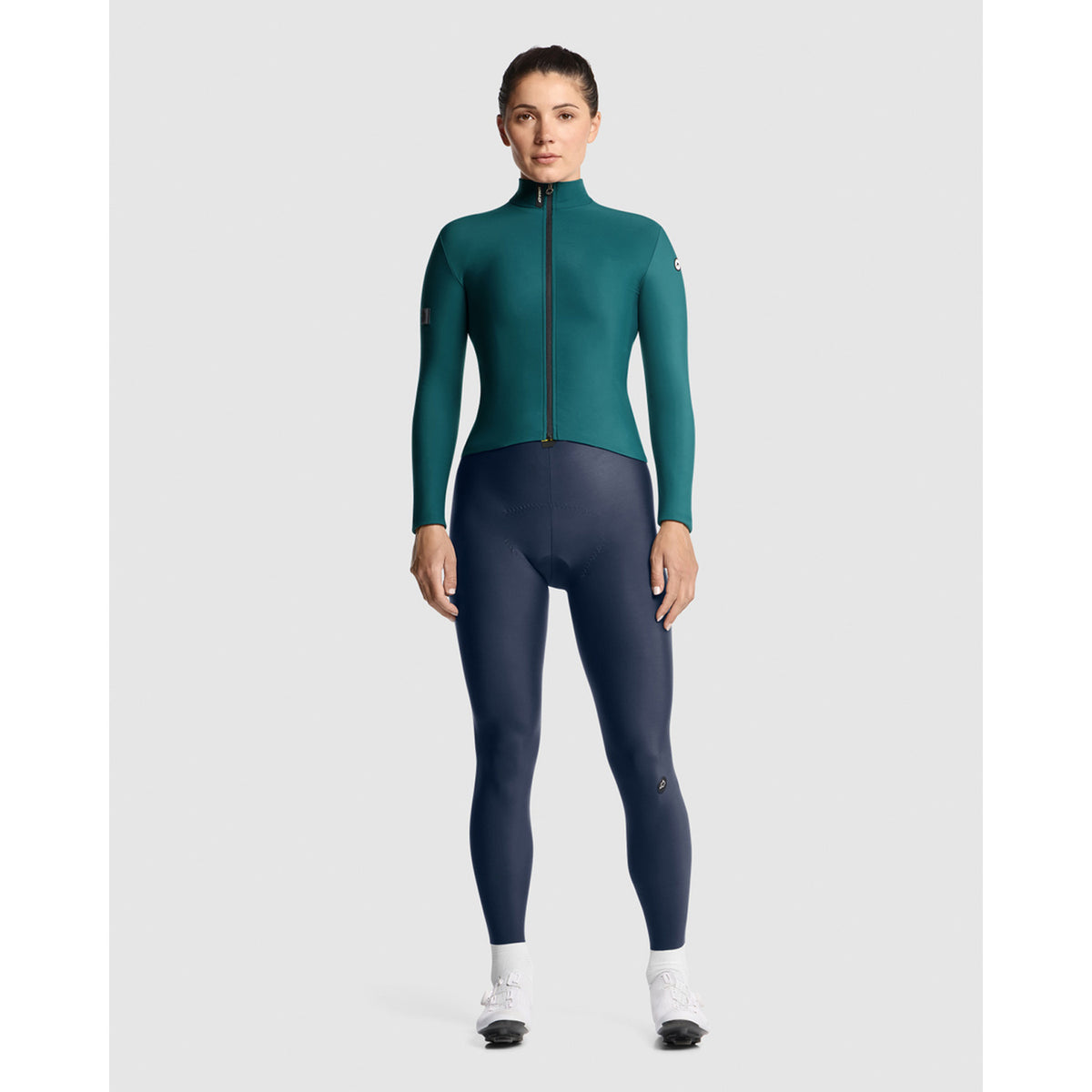 Maillot ASSOS UMA GT SPRING FALL C2 Manches Longues Femme Foundation Green