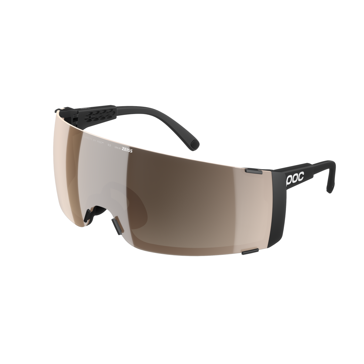 Lunettes POC PROPEL + Noir Verre Clarity Trail Partly Sunny Silver