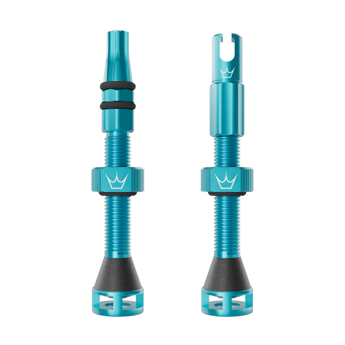 Valves Tubeless PEATY'S HOLESHOT FAST FLOW 42mm (x2) Turquoise