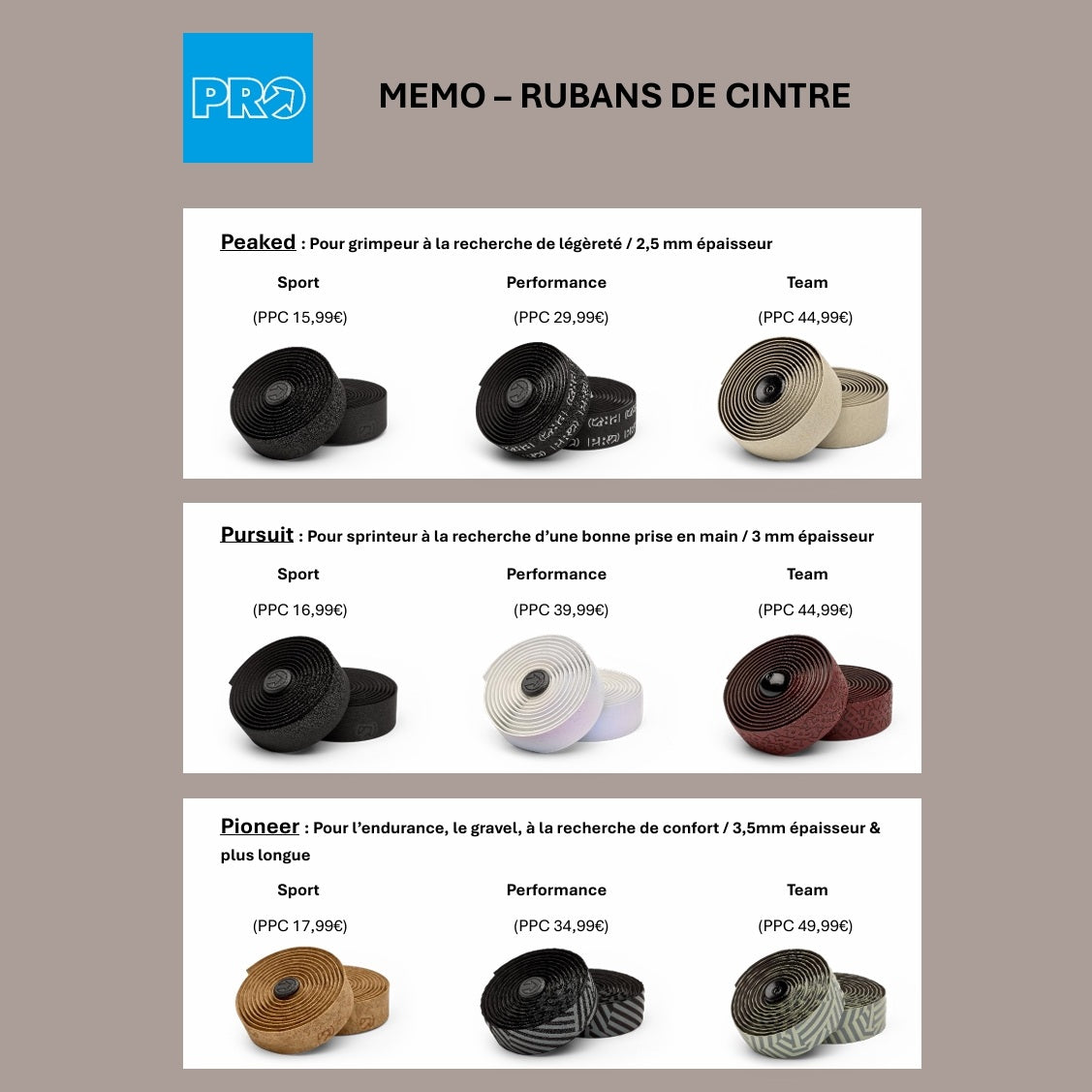 Ruban de Cintre PRO PURSUIT TEAM Noir