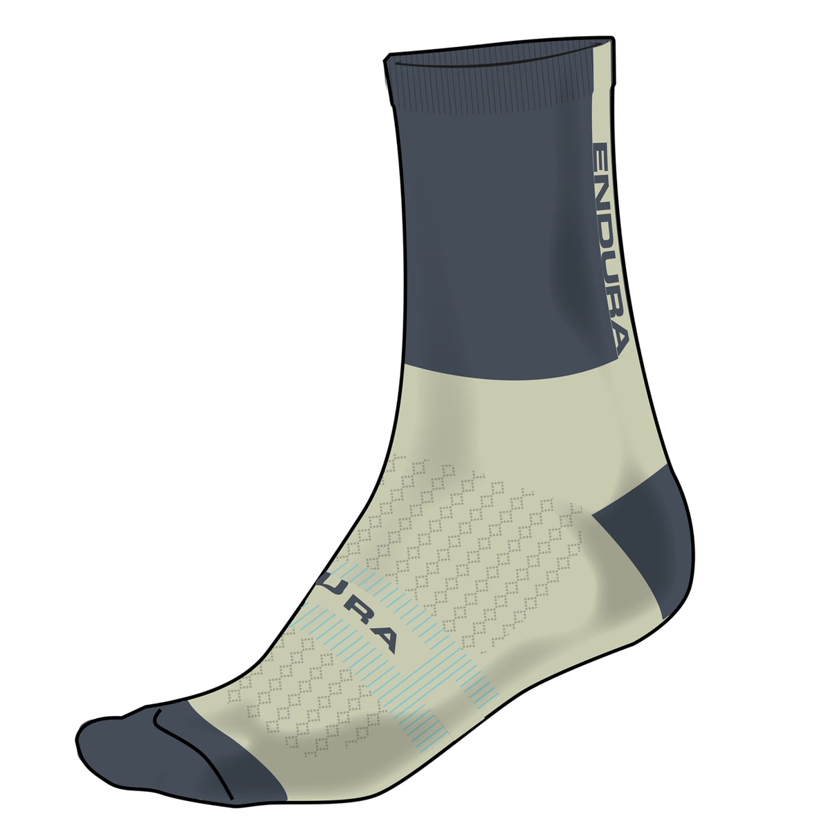 Chaussettes ENDURA BAABAA MERINO WINTER Gris