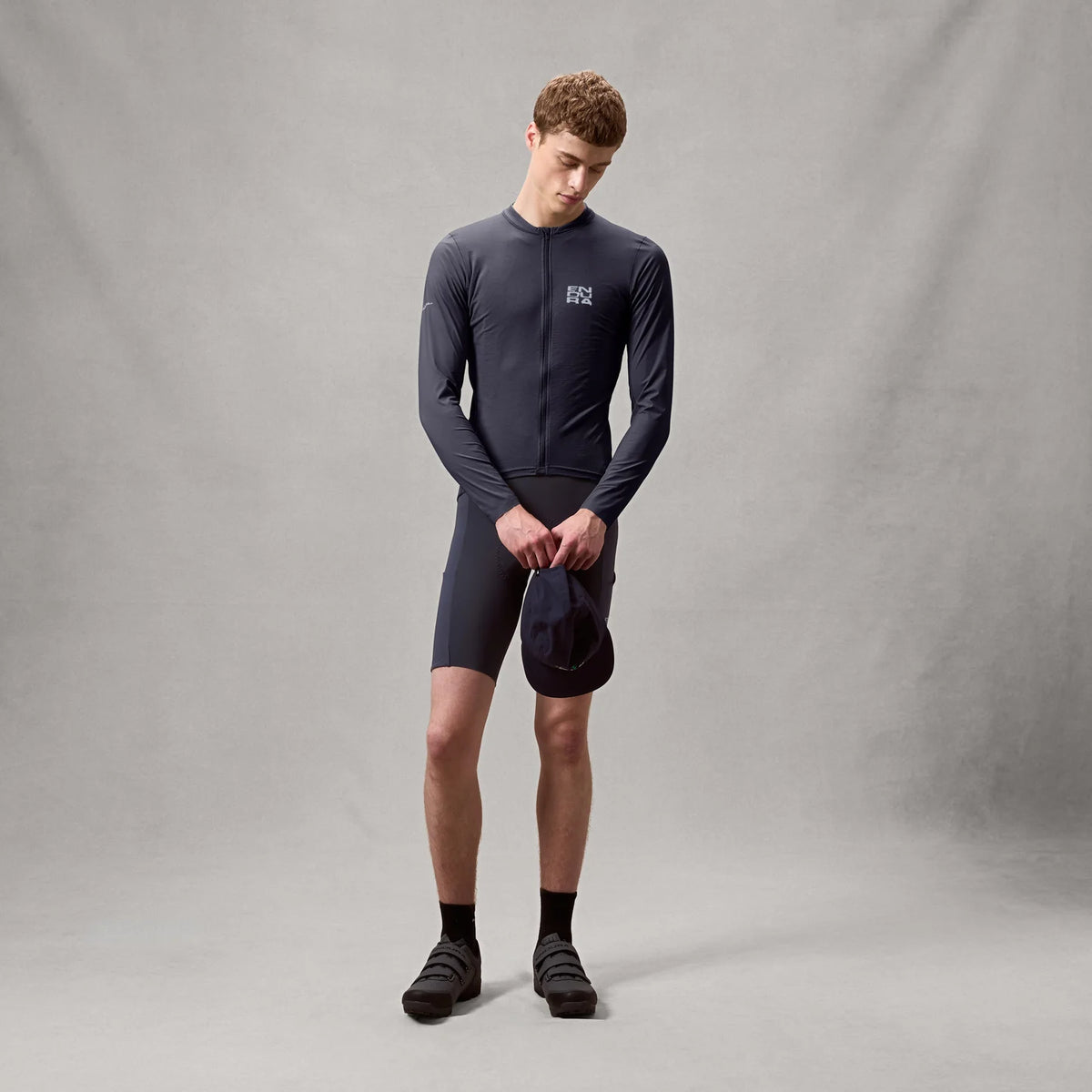 Maillot ENDURA ALLTRACK RIDE Manches Longues Carbon Gris