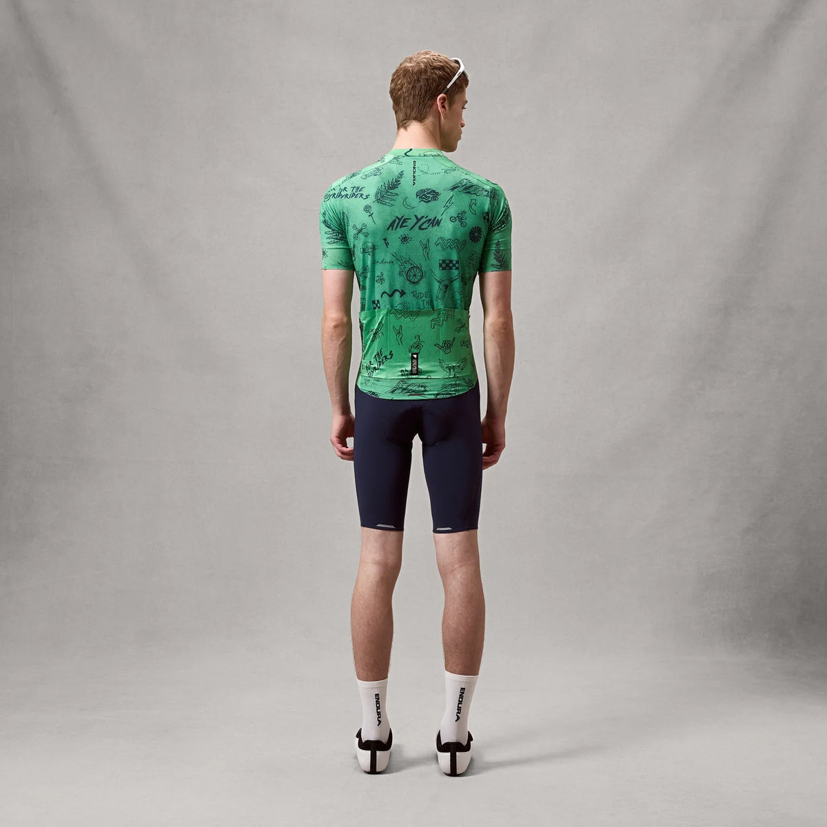 Maillot ENDURA PRO SL PRINT Manches Courtes Vert