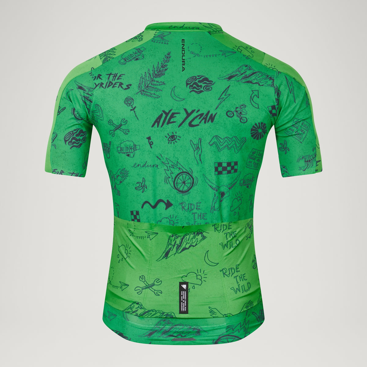 Maillot ENDURA PRO SL PRINT Manches Courtes Vert