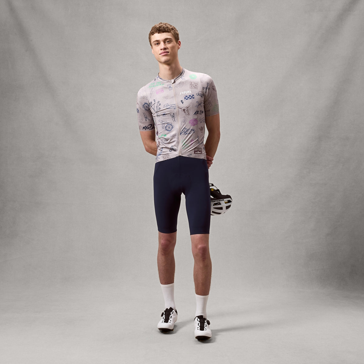 Maillot ENDURA PRO SL PRINT Manches Courtes Titanium