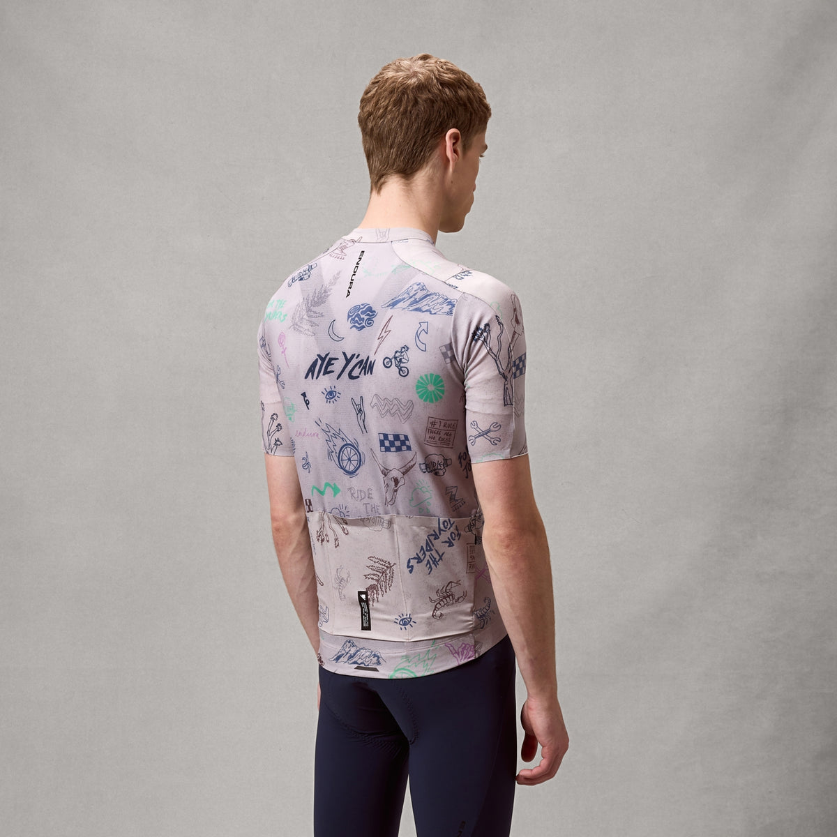 Maillot ENDURA PRO SL PRINT Manches Courtes Titanium