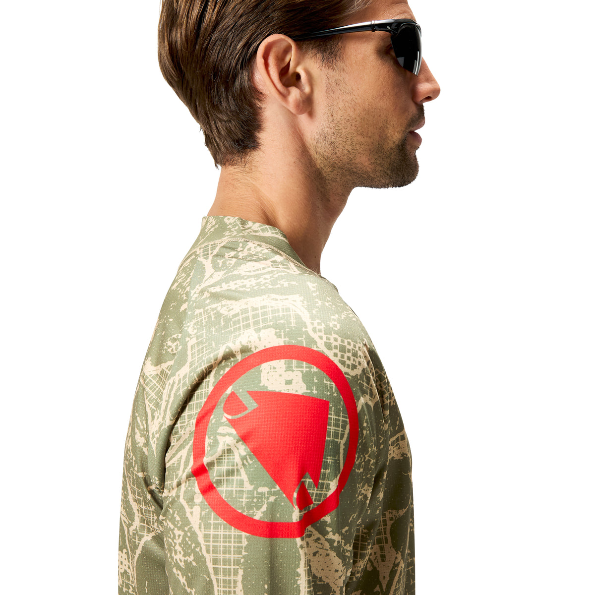 Maillot ENDURA LTD PRINTED Manches Longues Camo Kaki