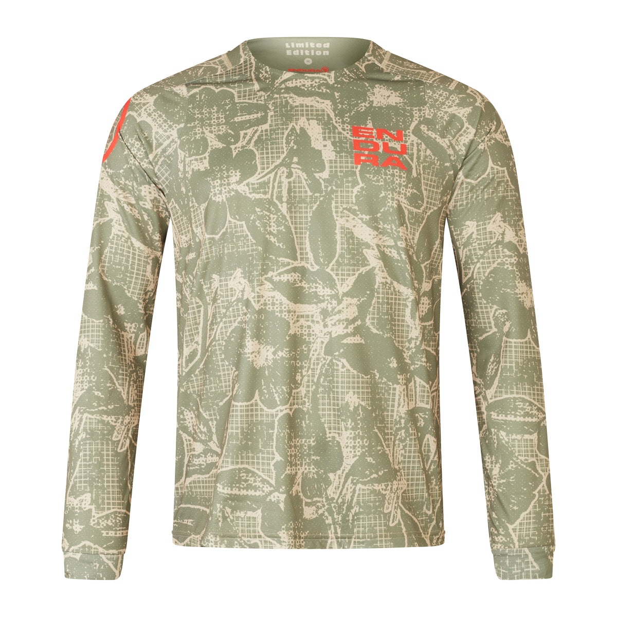 Maillot ENDURA LTD PRINTED Manches Longues Camo Kaki