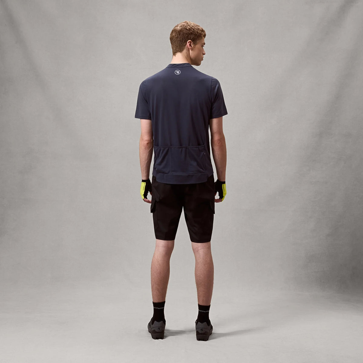 Maillot ENDURA LOOP ZIPPED Manches Courtes Carbon Gris