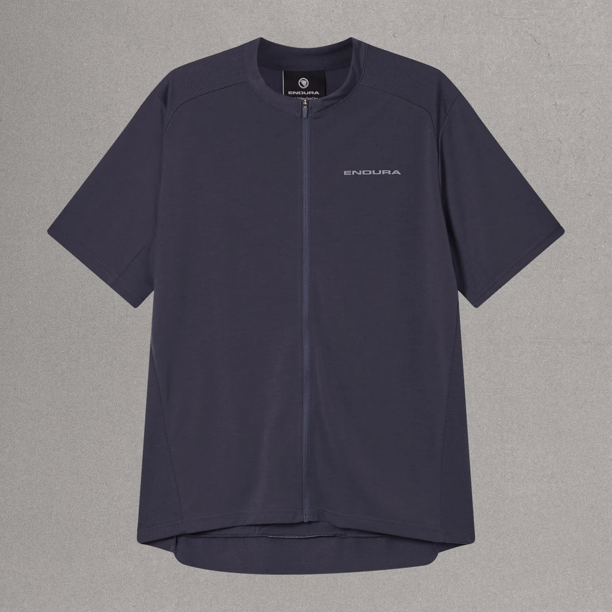 Maillot ENDURA LOOP ZIPPED Manches Courtes Carbon Gris