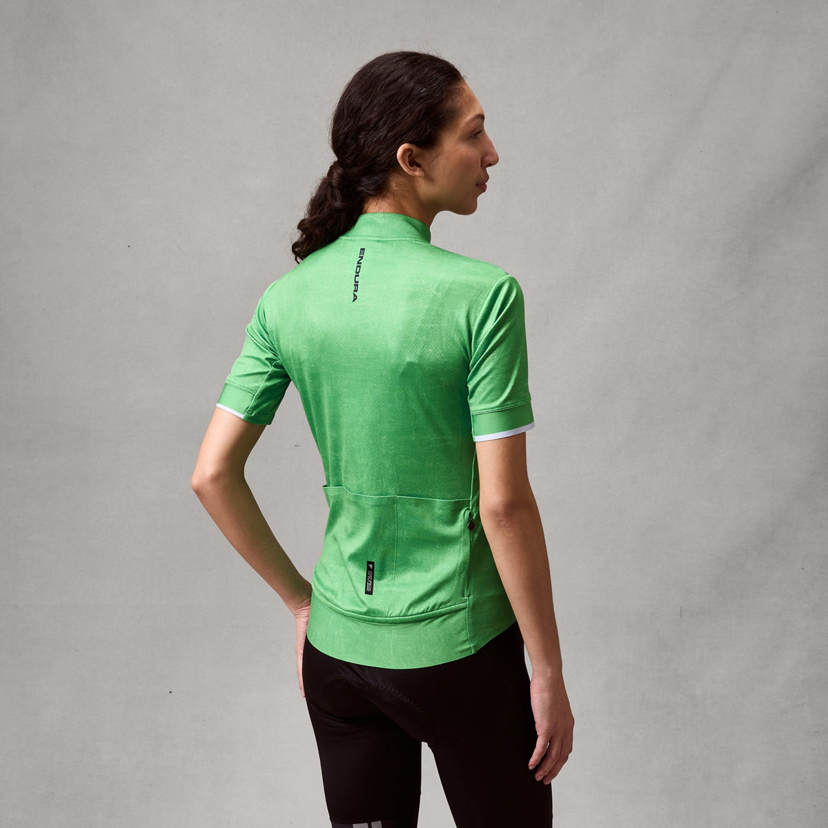 Maillot ENDURA FS260 PRINT Femme Manches Courtes Vert