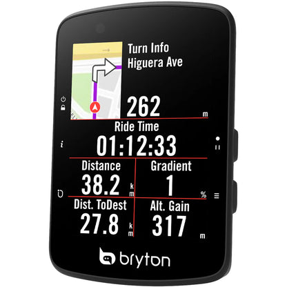 Compteur GPS BRYTON RIDER 650 E — guidage et données de parcours