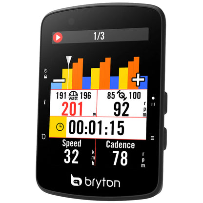 Compteur GPS BRYTON RIDER 650 E — écran d’entraînement et de puissance