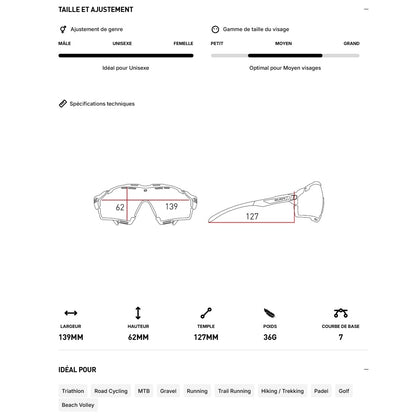 Lunettes RUDY PROJECT CUTLINE Bleu Verres RP Optics Multilaser Ice