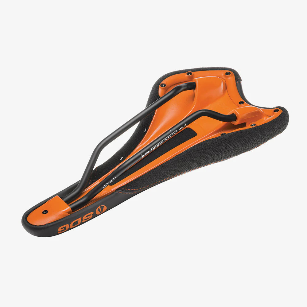 Selle SDG RADAR MTN Rails Titane-Alu Noir/Orange