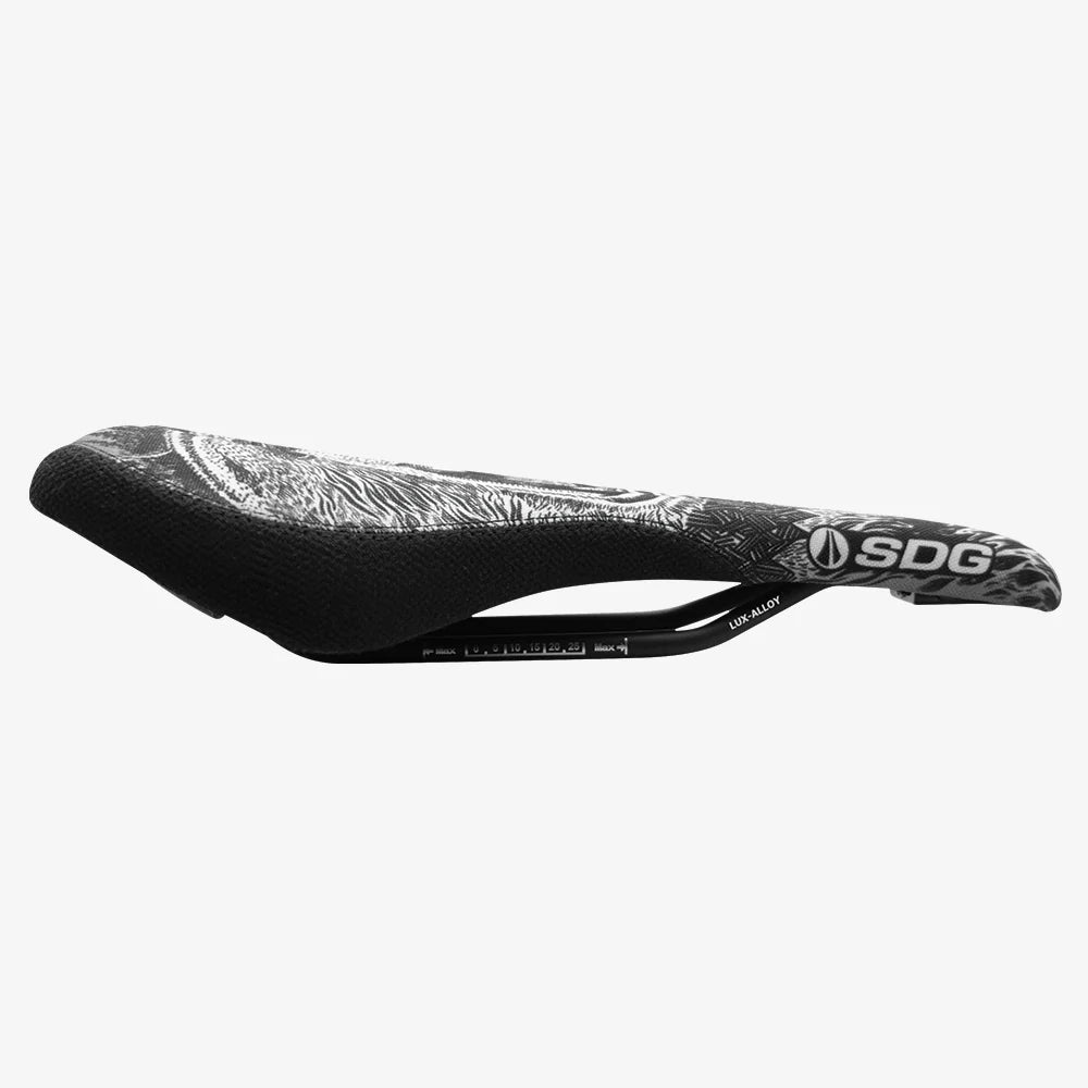 Selle SDG OSO RADAR MTN Rails Lux-Alloy Noir/Blanc