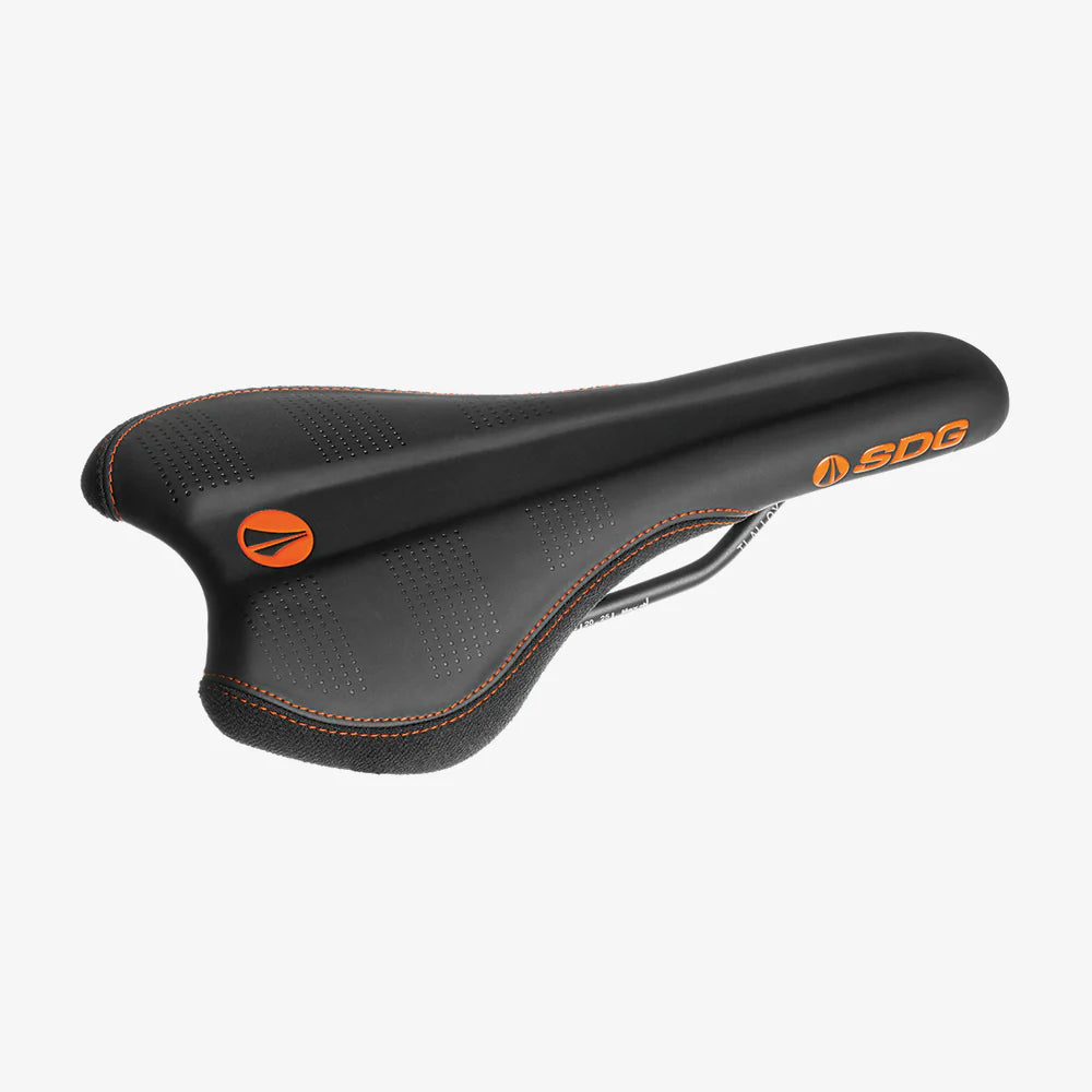Selle SDG RADAR MTN Rails Titane-Alu Noir/Orange