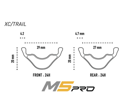 Jante Arrière ENVE M5 PRO 29" 29mm