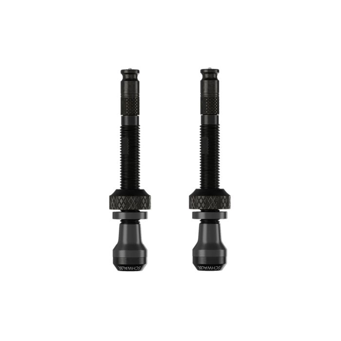 Lot de 2 Valves Tubeless SCHWALBE CLIK VALVE 40mm Noir