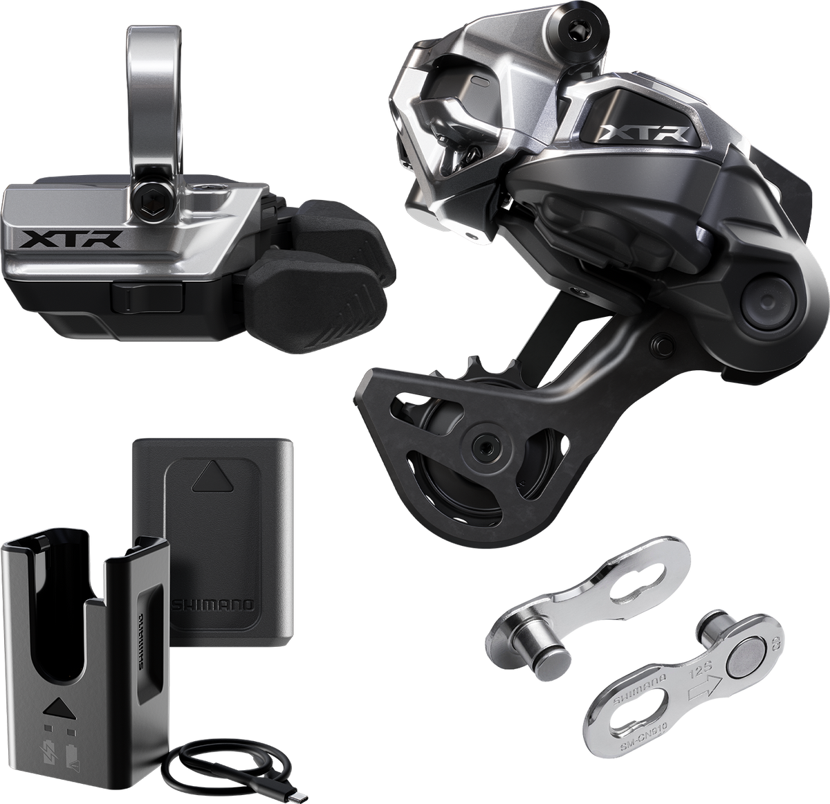 Kit Upgrade SHIMANO XTR Di2 Wireless M9250-GS Chape Moyenne Montage Collier