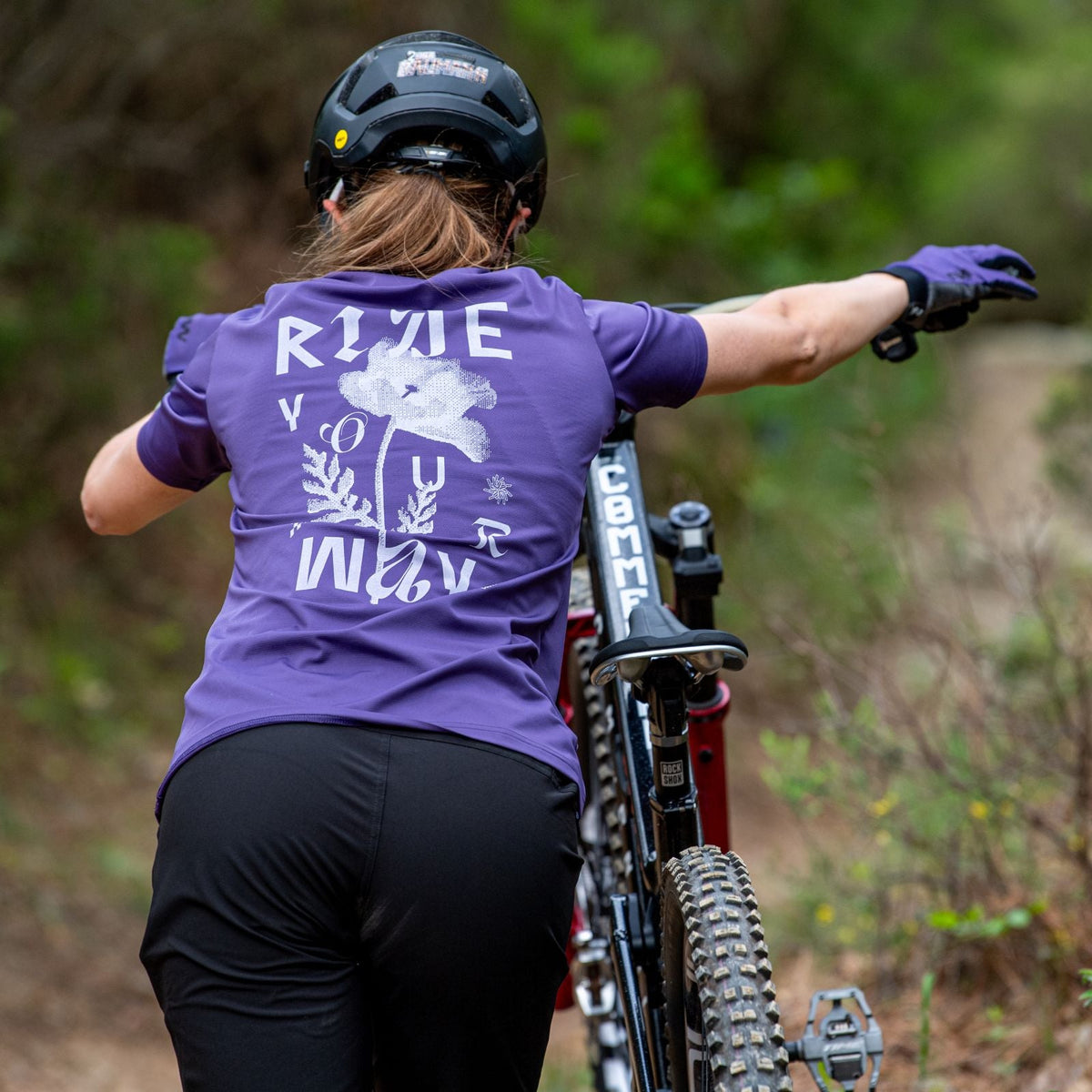 Maillot NORTHWAVE XTRAIL 2 Femme Manches Courtes Violet