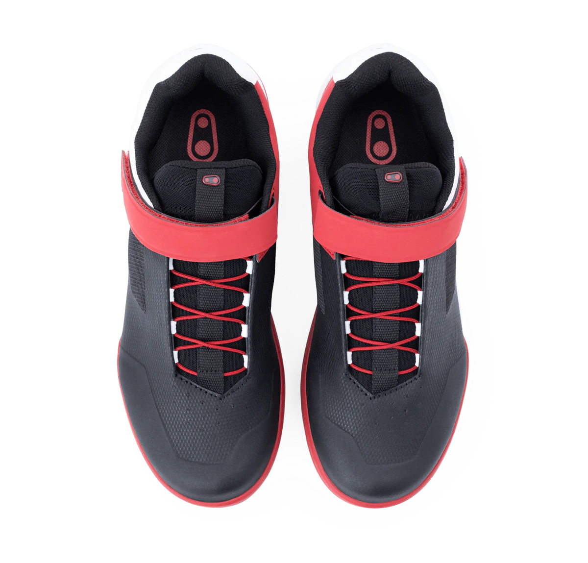 Chaussures VTT CRANKBROTHERS STAMP SPEED LACE FLAT Noir/Rouge/Blanc