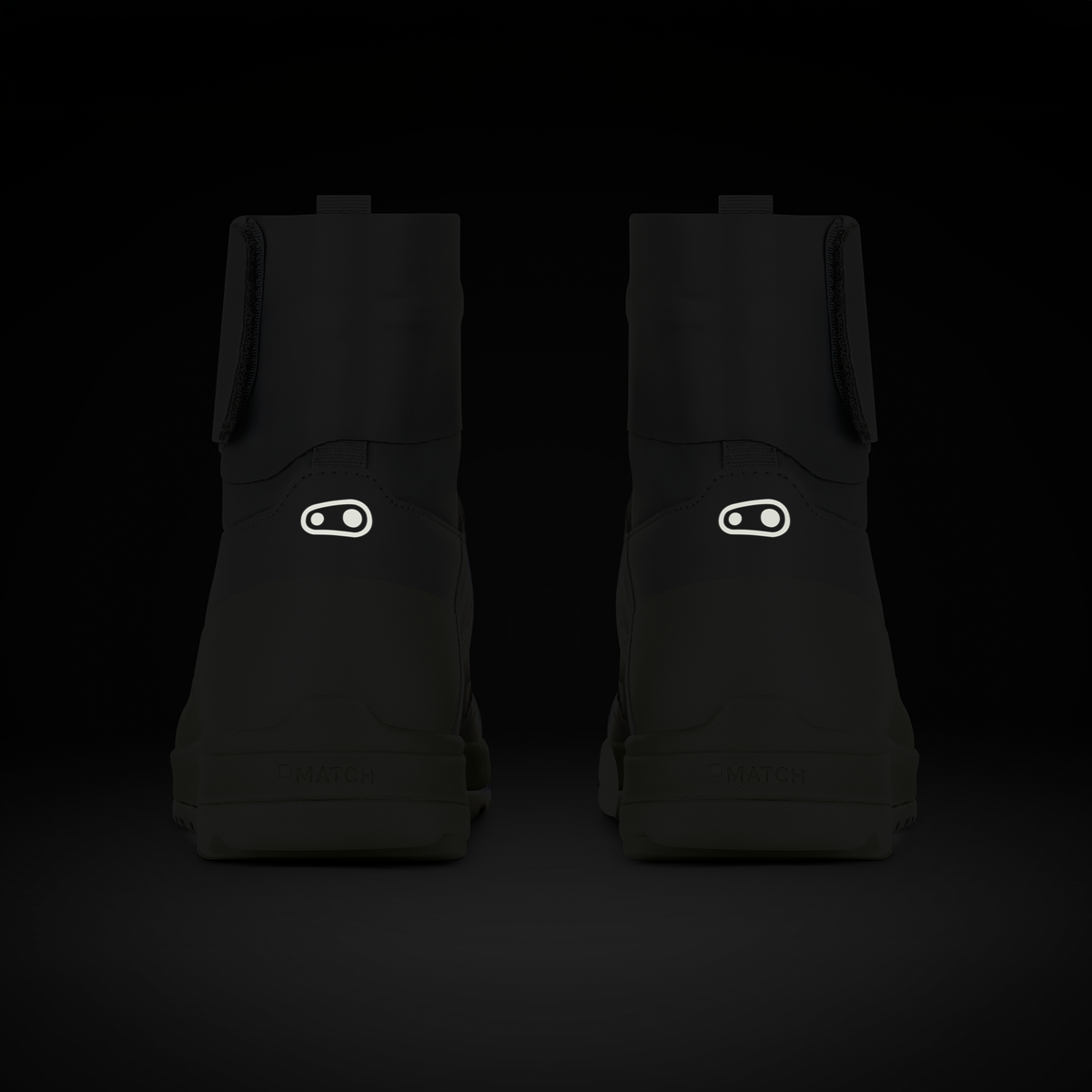 Chaussures VTT CRANKBROTHERS STAMP TRAIL SPEEDLACE SEAL Gris/Vert - détails réfléchissants arrière