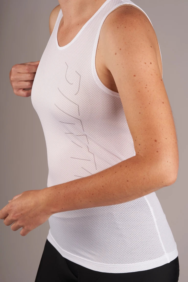 Sous-Vêtement MAVIC HOT RIDE +SL Sans manches Femme Blanc