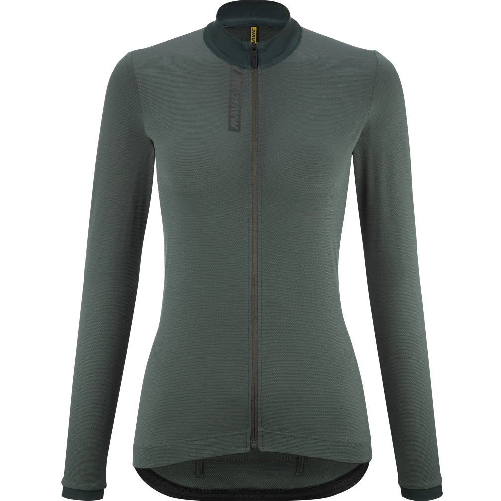 Maillot MAVIC AKSIUM Manches Longues Femme Vert