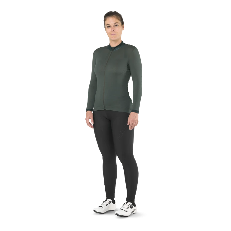 Maillot MAVIC AKSIUM Manches Longues Femme Vert