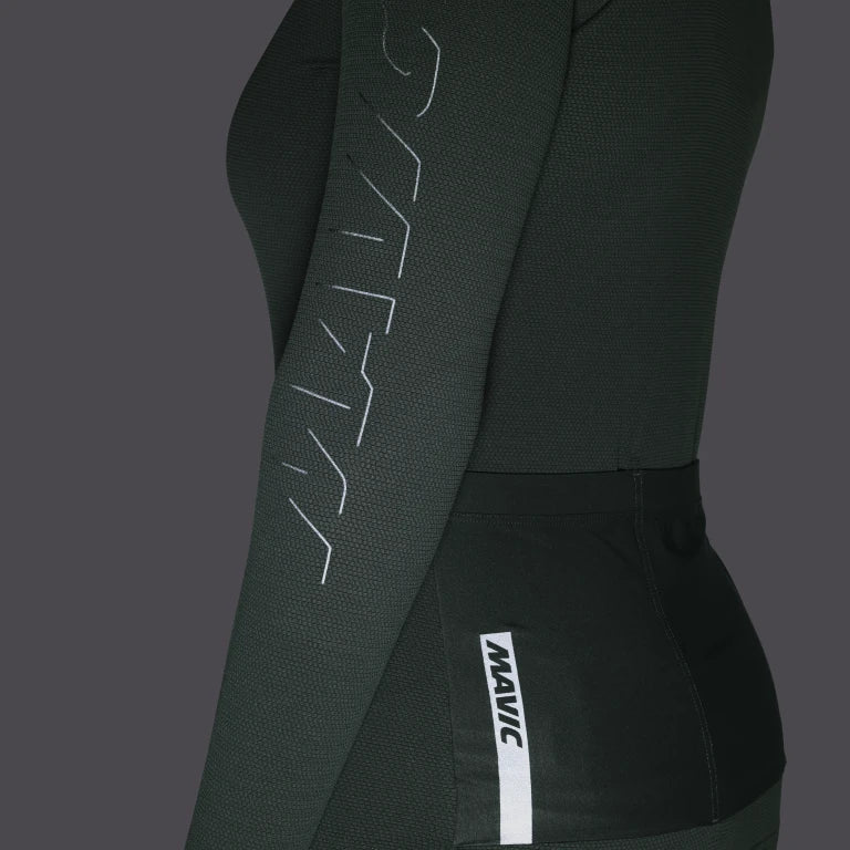 Maillot MAVIC AKSIUM Manches Longues Femme Vert