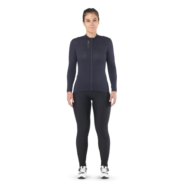 Maillot MAVIC AKSIUM Manches Longues Femme Bleu