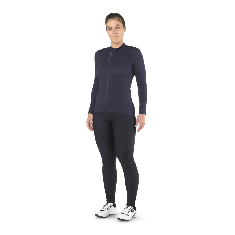 Maillot MAVIC AKSIUM Manches Longues Femme Bleu