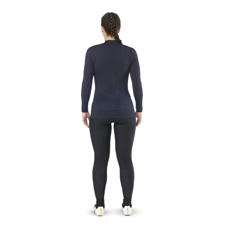 Maillot MAVIC AKSIUM Manches Longues Femme Bleu