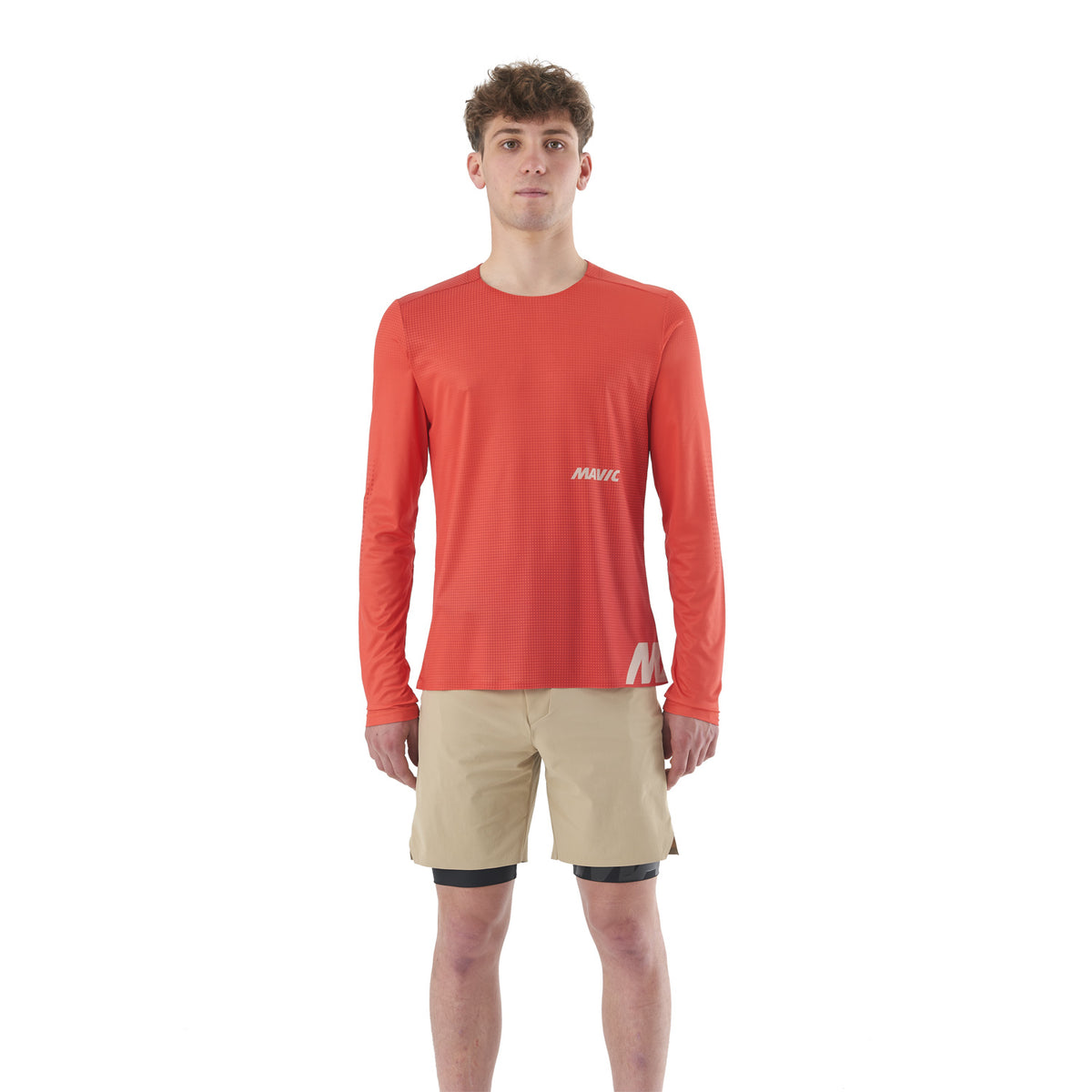 Maillot MAVIC CROSSTRAIL Manches Longues Rouge