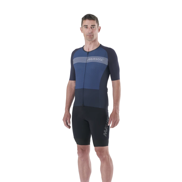 Maillot MAVIC COSMIC Manches Courtes Bleu