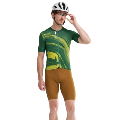 Maillot MAVIC AKSIUM GRAPHIC Manches Courtes Vert/Jaune