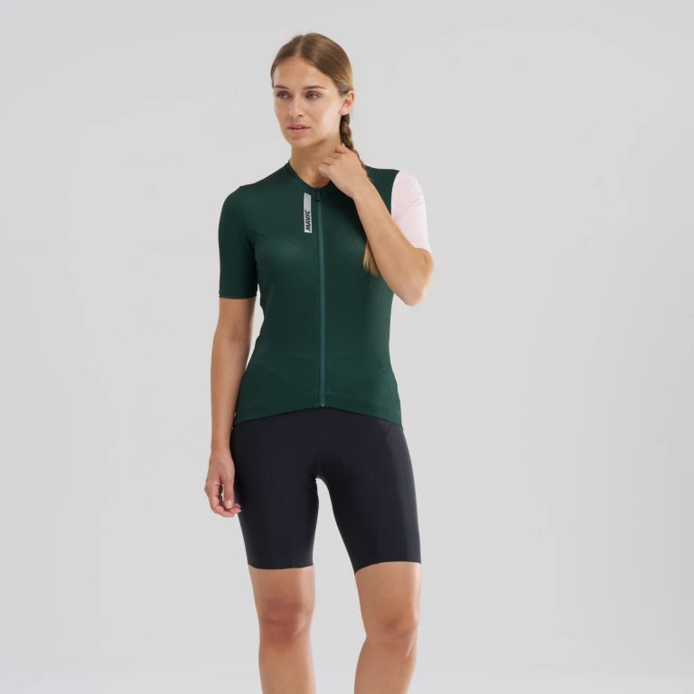 Maillot MAVIC ESSENTIAL Manches Courtes Femme Vert