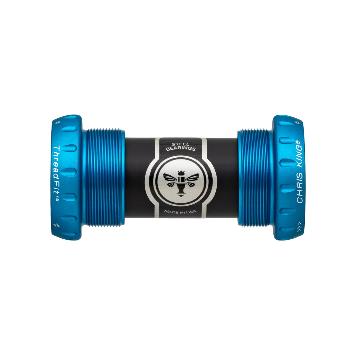 Boîtier de Pédalier CHRIS KING ThreadFit 24 68/73mm Bleu
