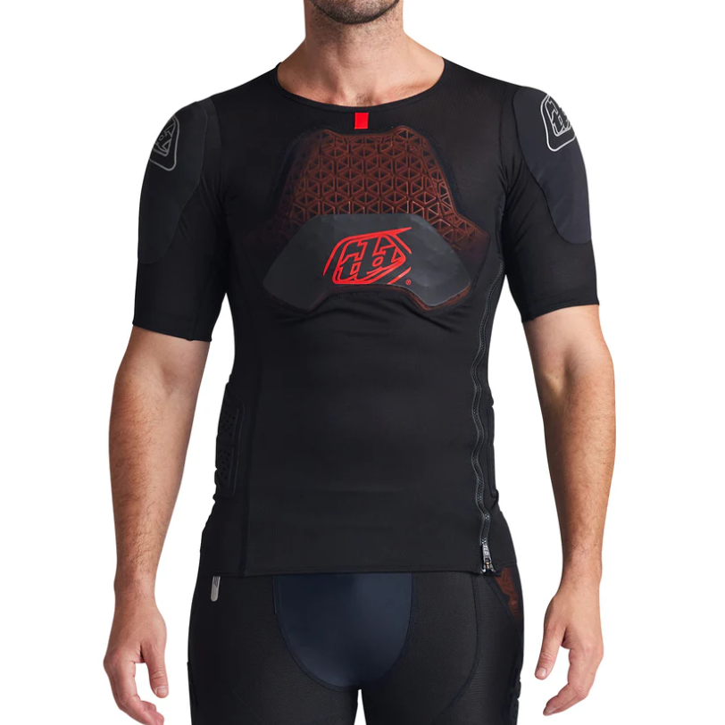T-Shirt de Protection TROY LEE DESIGNS STAGE GHOST D3O Manches Courtes Noir