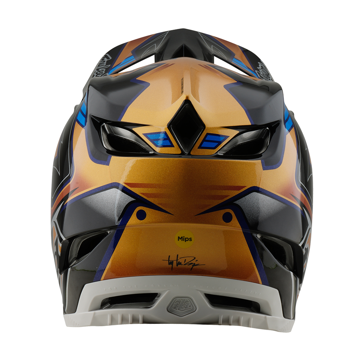 Casque VTT TROY LEE DESIGNS D4 COMPOSITE MIPS ROYALTY Noir/Or