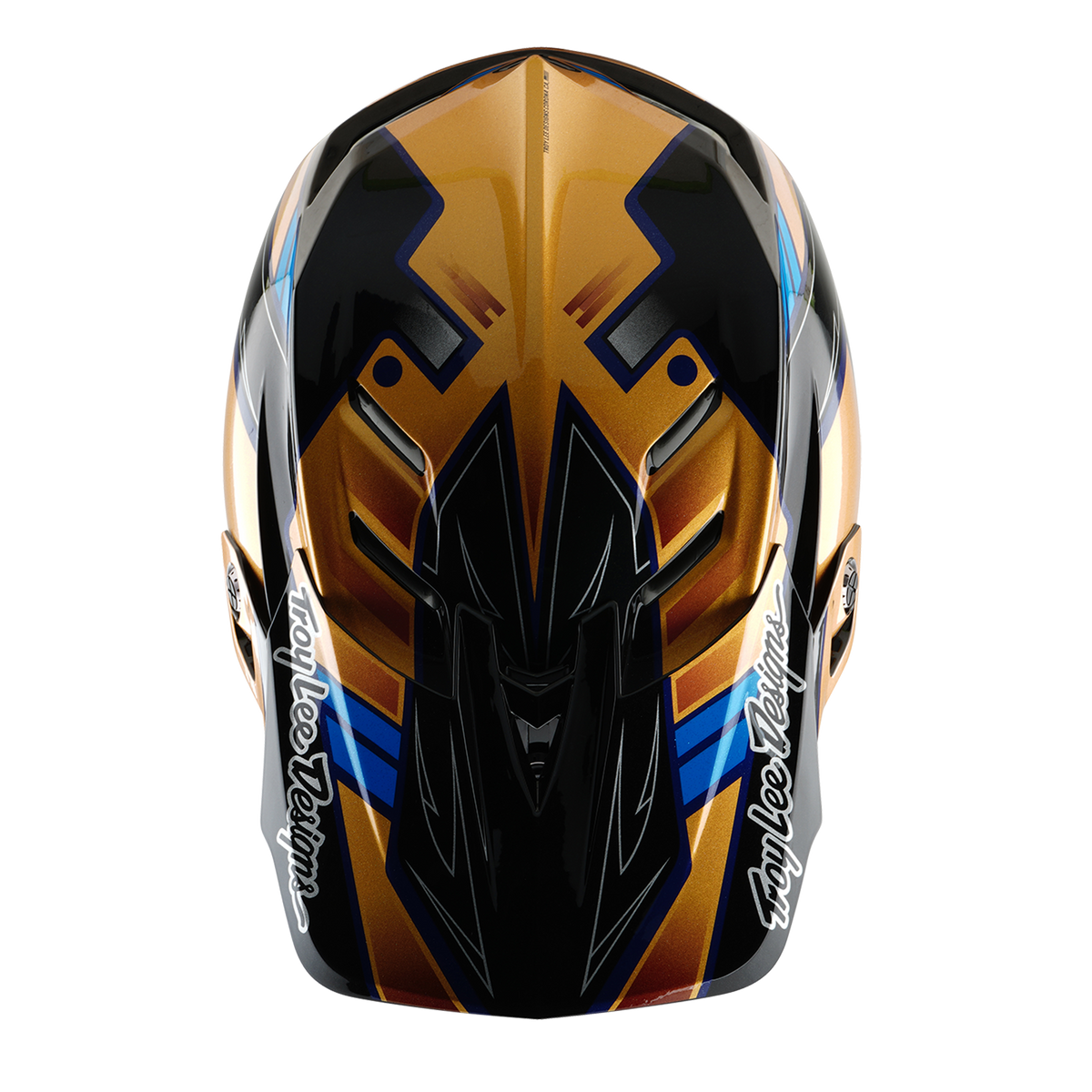 Casque VTT TROY LEE DESIGNS D4 COMPOSITE MIPS ROYALTY Noir/Or
