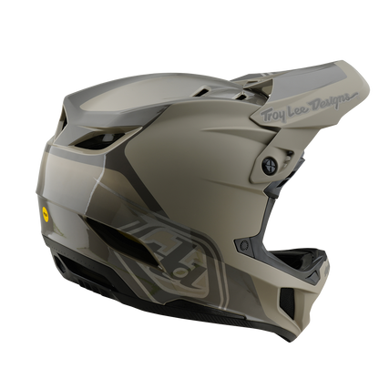 Casque VTT TROY LEE DESIGNS D4 POLYACRYLITE MIPS SHADOW Kaki