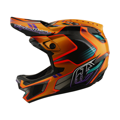 Casque VTT TROY LEE DESIGNS D4 CARBON MIPS Crest Gold
